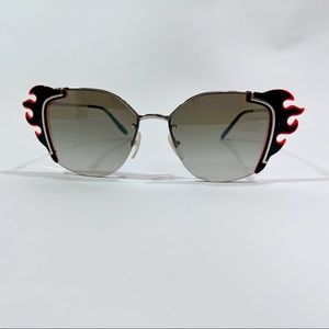 Prada Cat Eye Flame Sunglasses